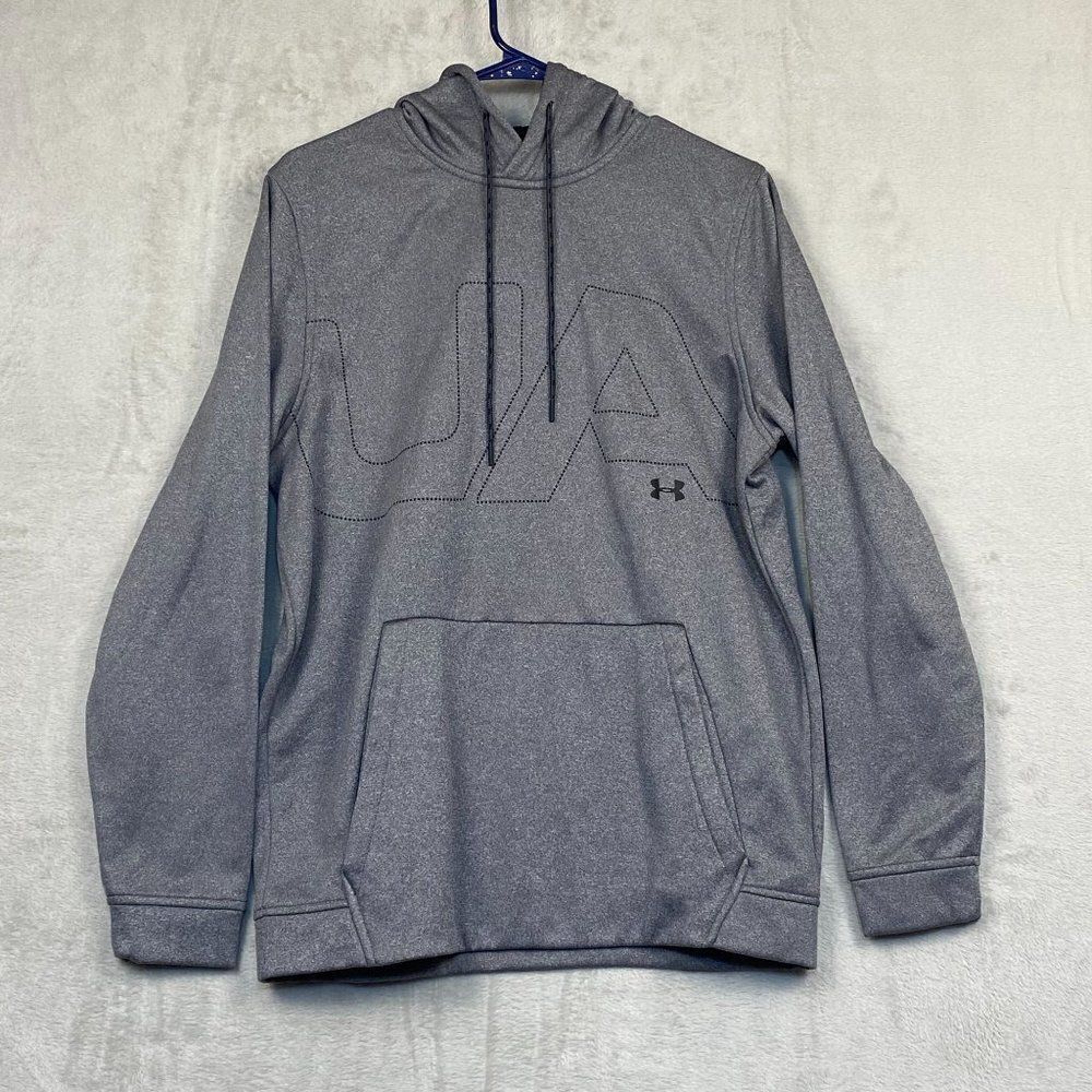 Under Armour Cold Gear Women's Hoodie Sweatshirt Sz M Medium Gray Loose Fit